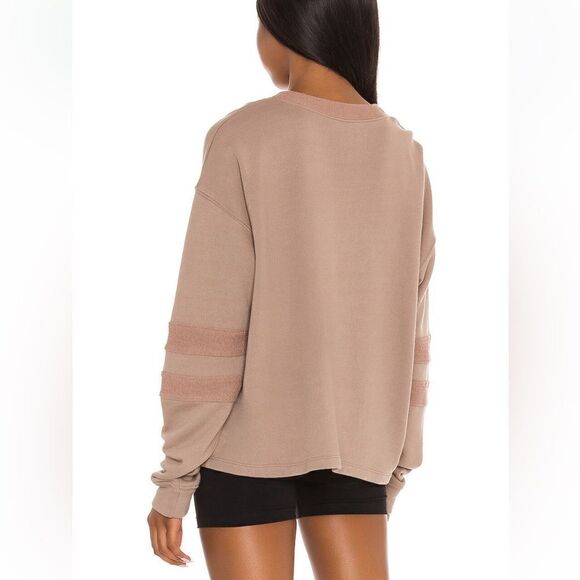 NEW Revolve Year Of Ours Varsity Sweatshirt in Latte XS - Picture 3 of 10